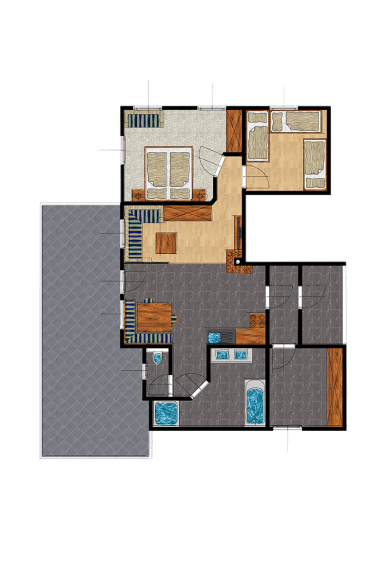 Grundriss Ferienwohnung Edelweiss