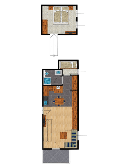 Grundriss Ferienwohnung Hochalm