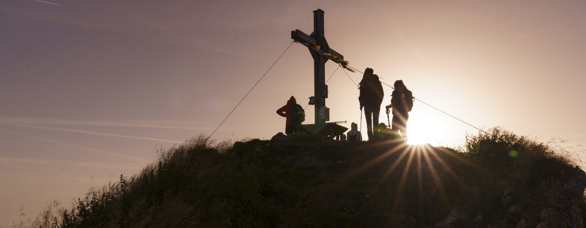 Gipfelkreuz Abendsonne