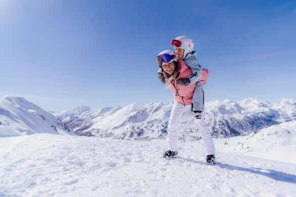 Mutter Tochter Skitag