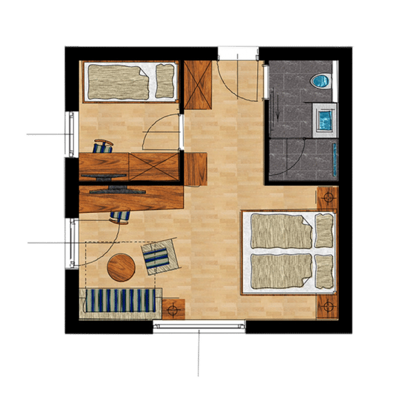 Grundriss Suite Gut Berg
