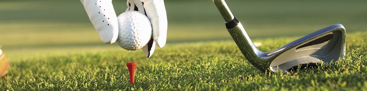 Golfball Nahaufnahme schmal