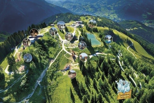 Skigebiet im Sommer
