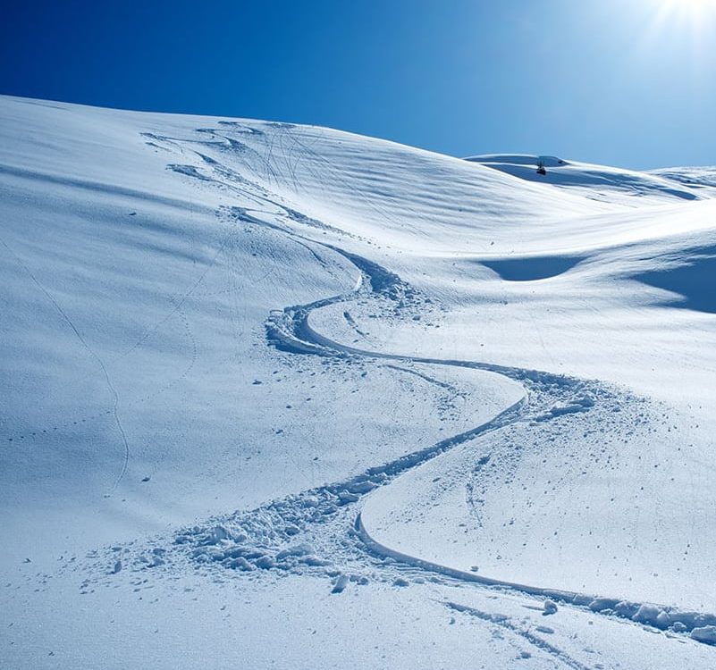Berg im Schnee