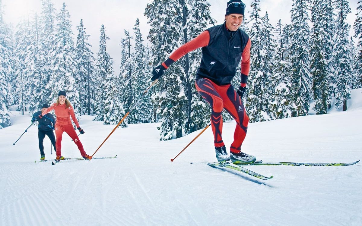 Langlauf Skifahrer