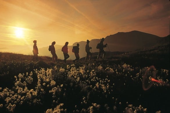 Wanderung bei Sonnenaufgang